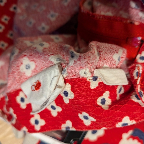 Red Floral Women's skirt with pockets pre-owned size 15 inch waist - Picture 10 of 11